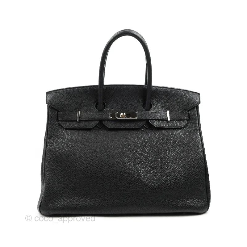 Hermès Birkin 35 Black Togo Palladium Hardware