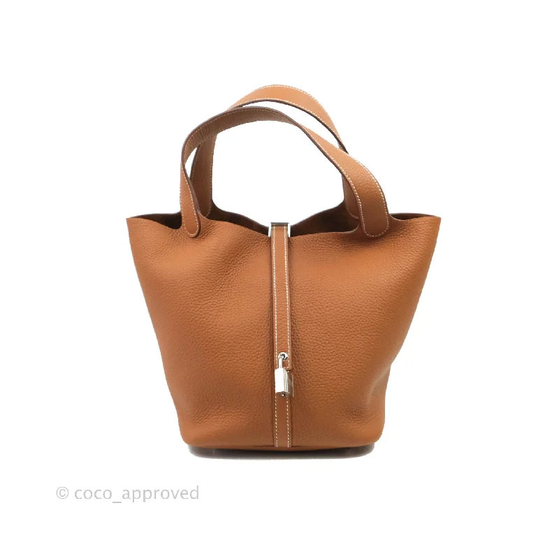 Hermès Picotin 22 Clemence Gold Palladium Hardware