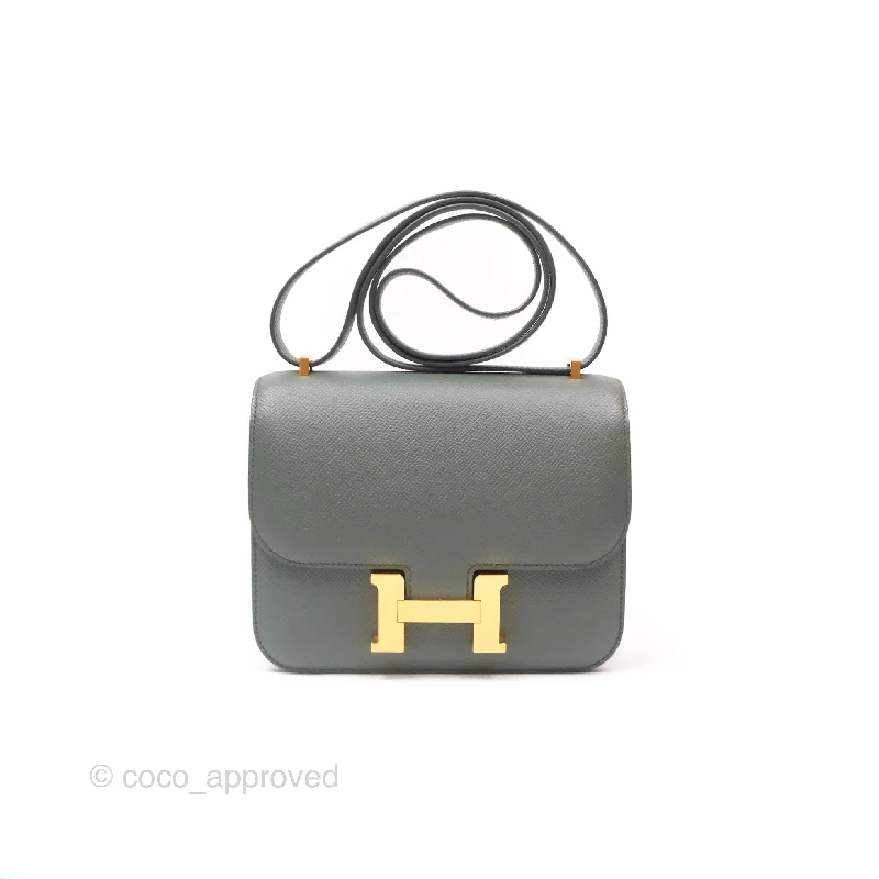 Hermès Constance Mini 18cm Vert Amande Epsom Gold Hardware