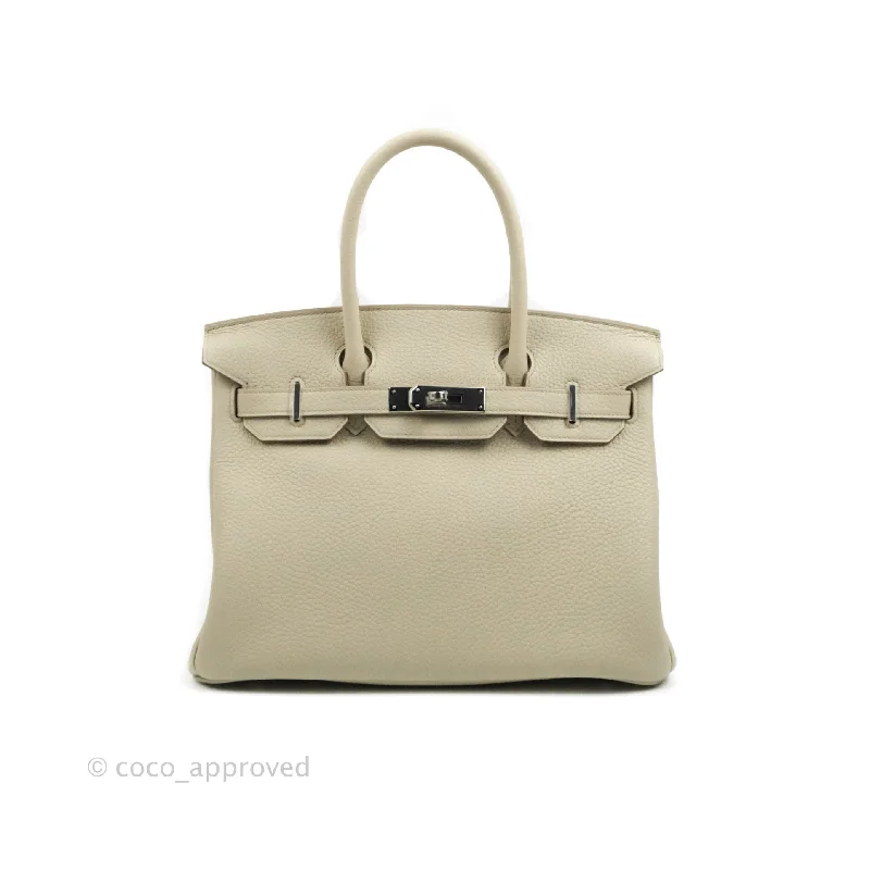 Hermès Birkin 30 Beton Clemence Palladium Hardware