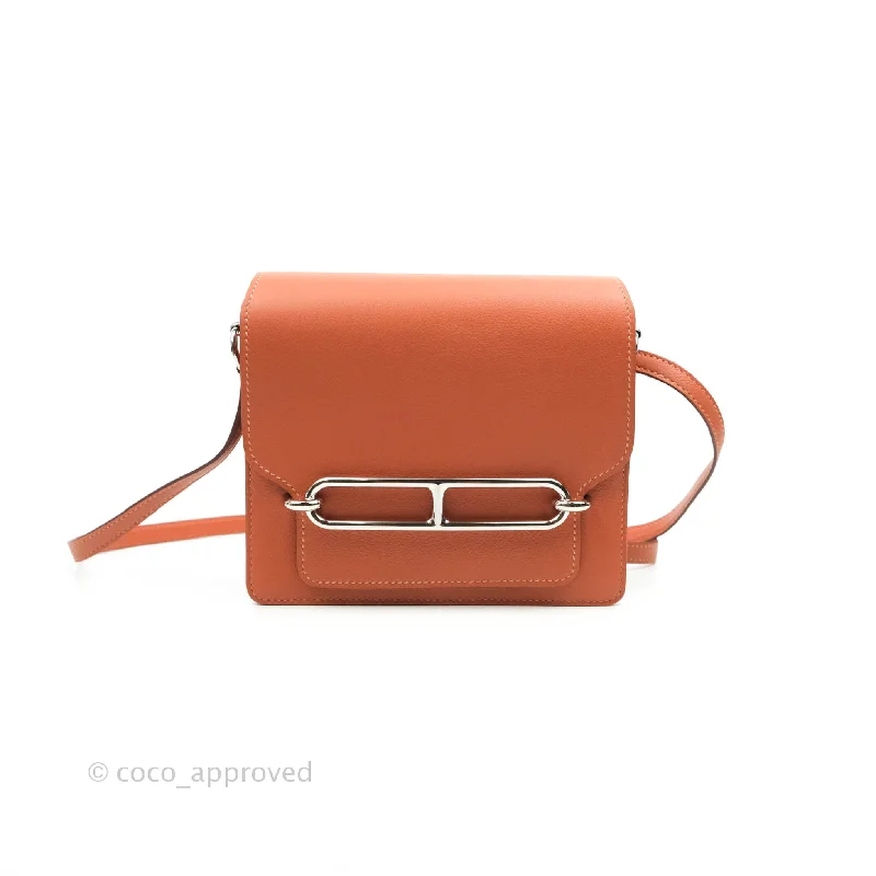 Hermès Roulis Mini 18 Blush Rose Jaipur Evercolor Palladium Hardware