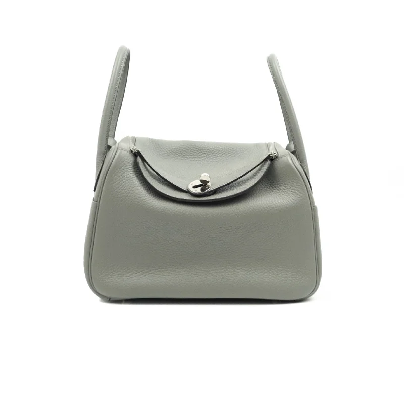 Hermès Lindy 26 Taurillion Clemence Gris Mouette Palladium Hardware