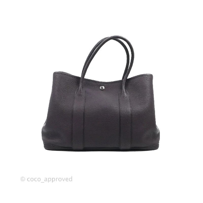 Hermes Garden Party 36 Veau Negonda 59 Raisin Palladium Hardware