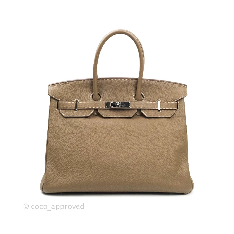 Hermès Birkin 35 Etoupe Togo Palladium Hardware