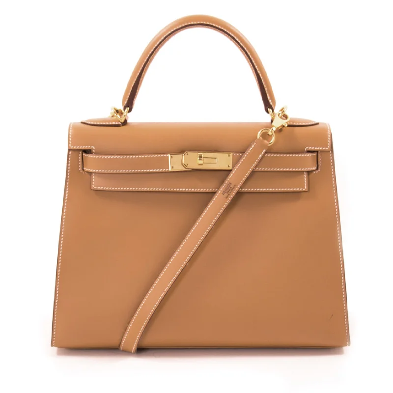 Hermès Kelly 28 Sellier Gold Chamonix Calf