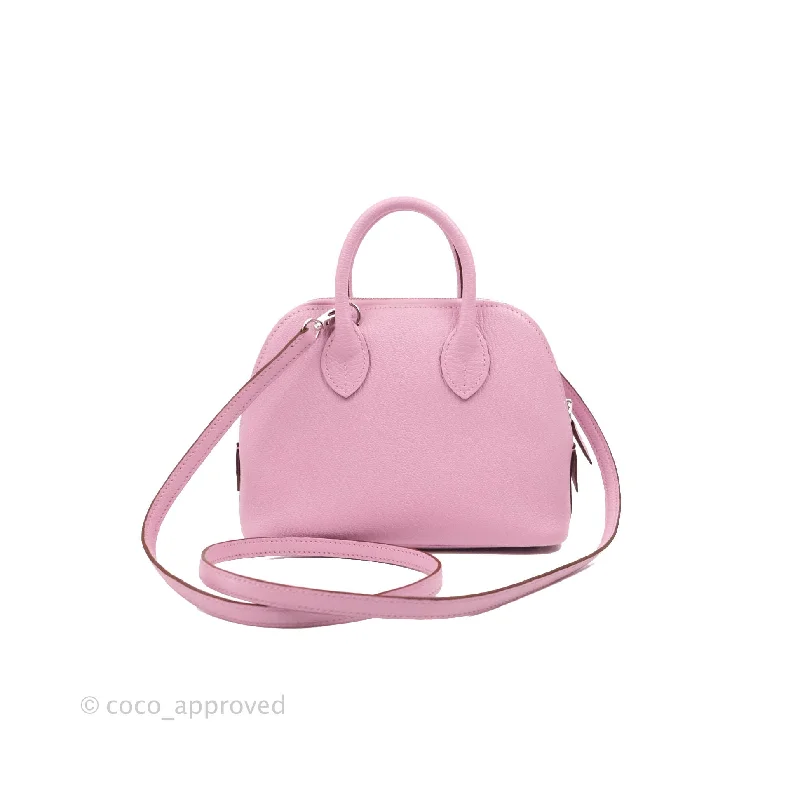 Hermes Mini Bolide 1923 Bag Mauve Sylvestre Chevre Mysore Palladium Hardware