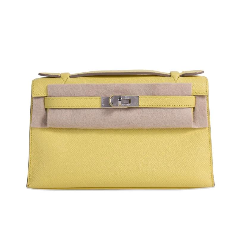 Hermès Kelly Pochette Jaune Espom Leather