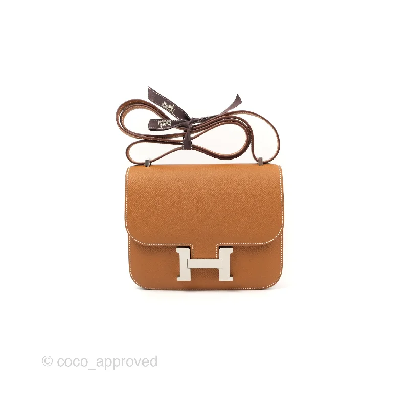 Hermès Constance Mini 18 with Mirror Gold Epsom Palladium Hardware