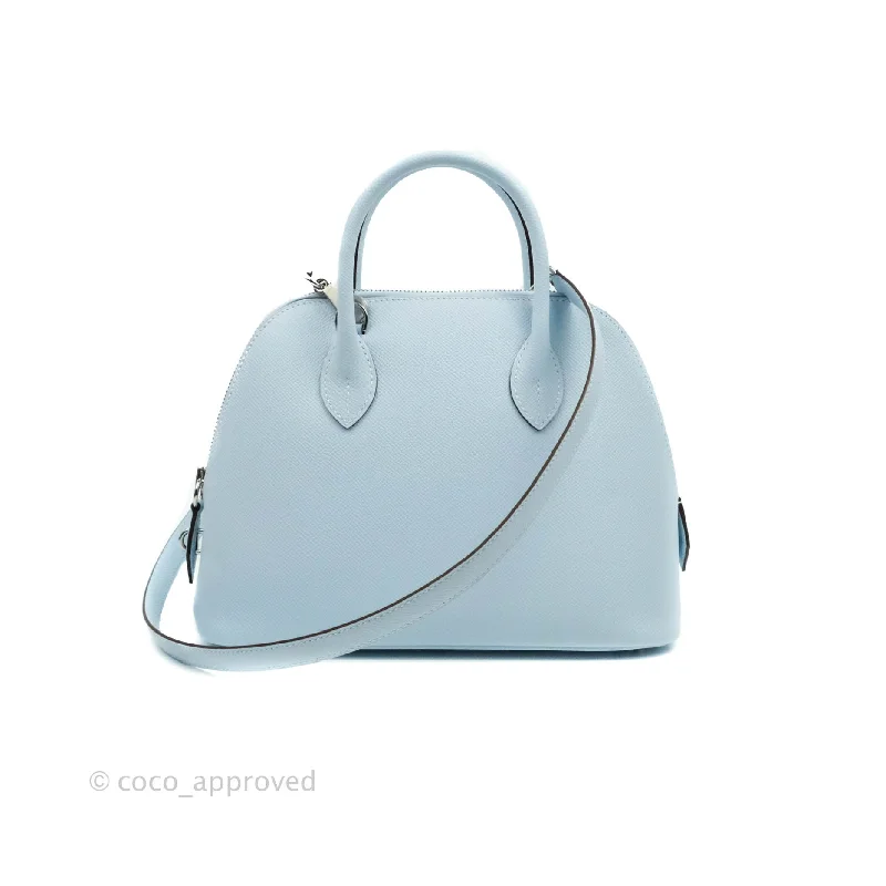 Hermès Bolide 25 Bleu Brume Epsom Palladium Hardware