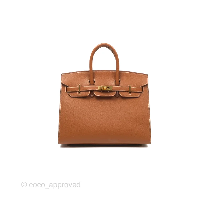 Hermes Birkin 25 Sellier Gold Madame Leather Gold Hardware