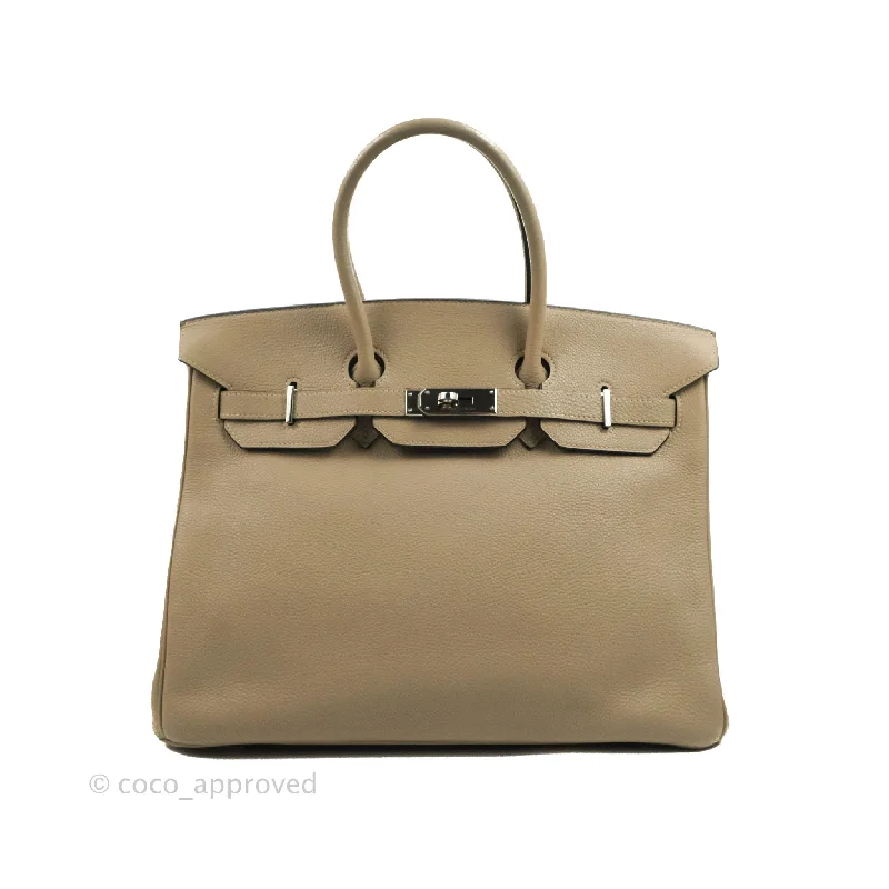 Hermès Birkin 35 Togo Gris Tourterelle Palladium Hardware