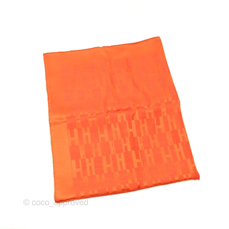 Hermès Faconnee Grand H Scarf Silk Wool