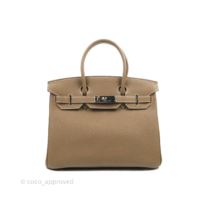 Hermès Birkin 30 Etoupe Togo Palladium Hardware