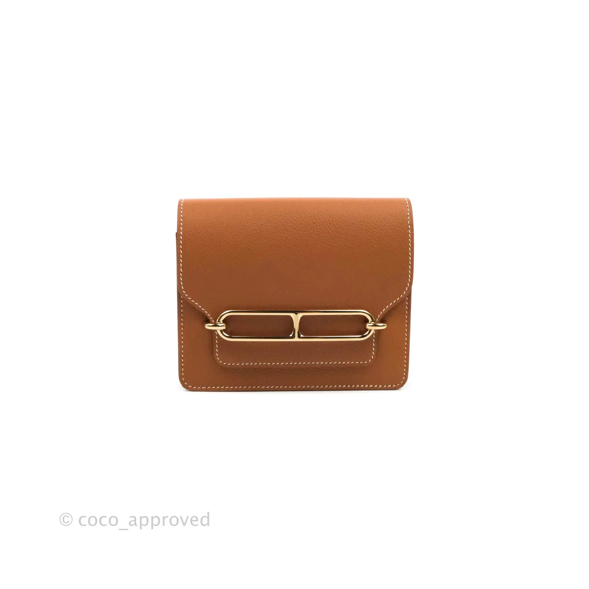 Hermès Roulis Slim Wallet Gold Gold Hardware