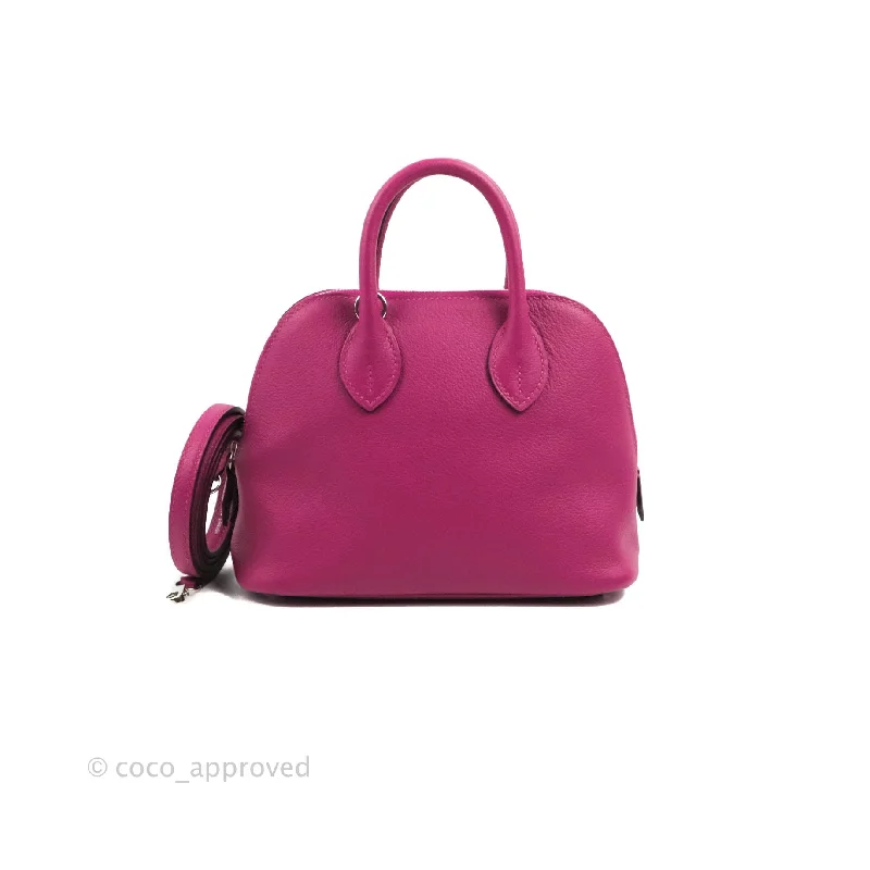 Hermes Mini Bolide 1923 Bag Rose Pourpre Evecolor Palladium Hardware