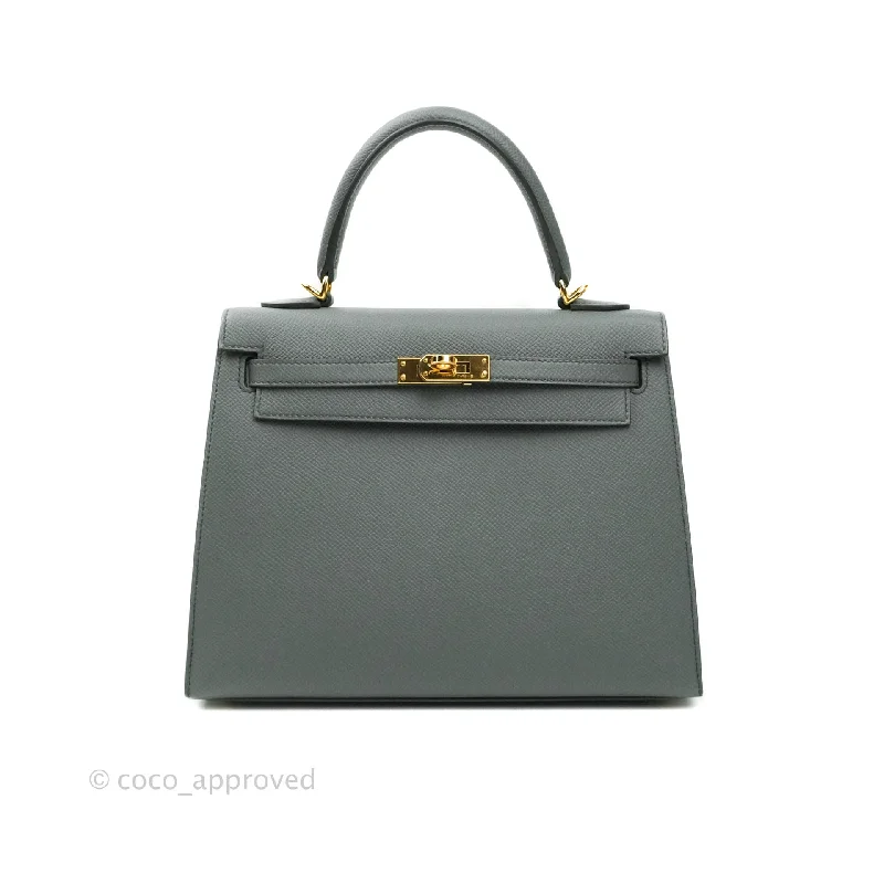 Hermès Kelly 25 Vert Amande Epsom Sellier Gold Hardware