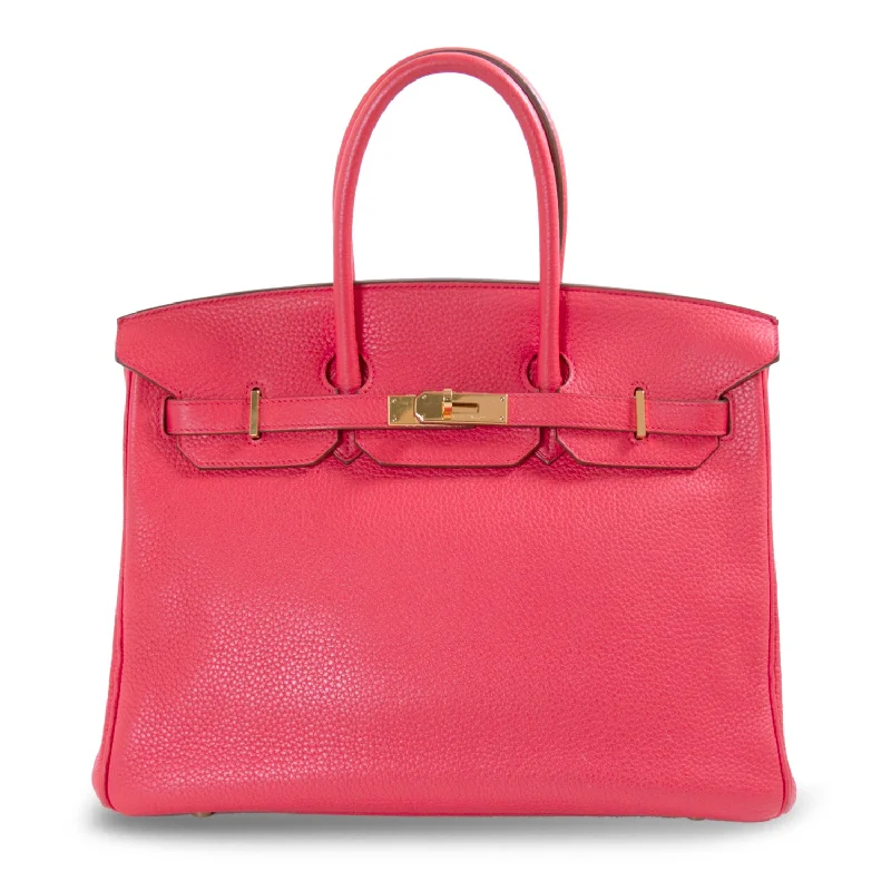 Hermès Birkin 35 Bougainvillier Clemence Leather