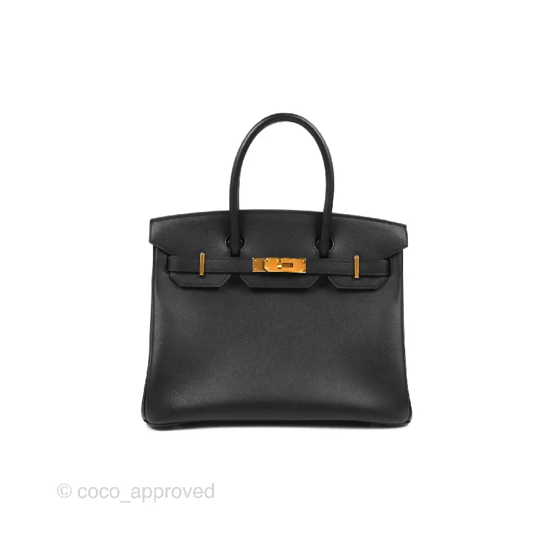 Hermès Birkin 30 Black Epsom Gold Hardware