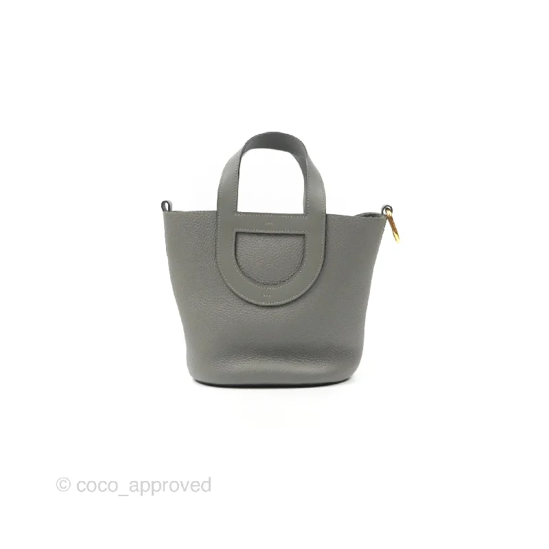 Hermes In-The-Loop 18 Gris Meyer 0L Clemence Gold Hardware