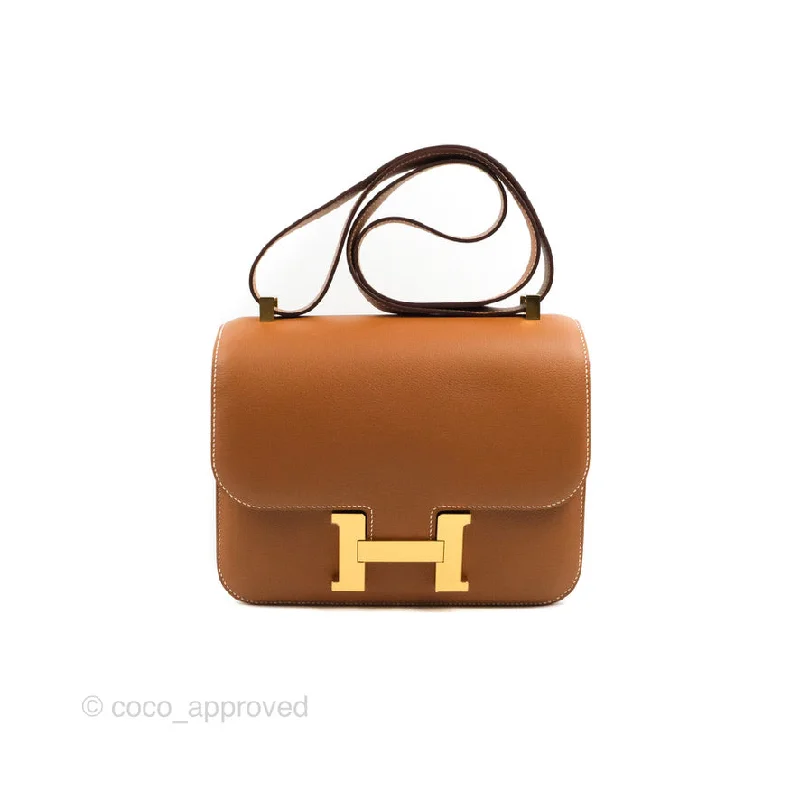 Hermès Constance 24 Gold Evercolor Gold Hardware