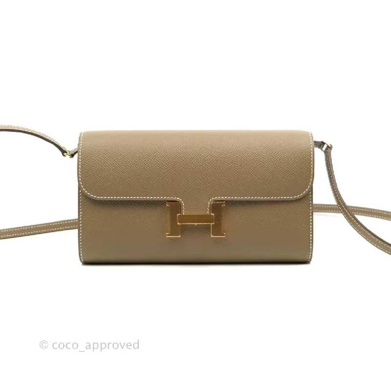 Hermès Constance Long To Go Wallet Epsom Gold Hardware