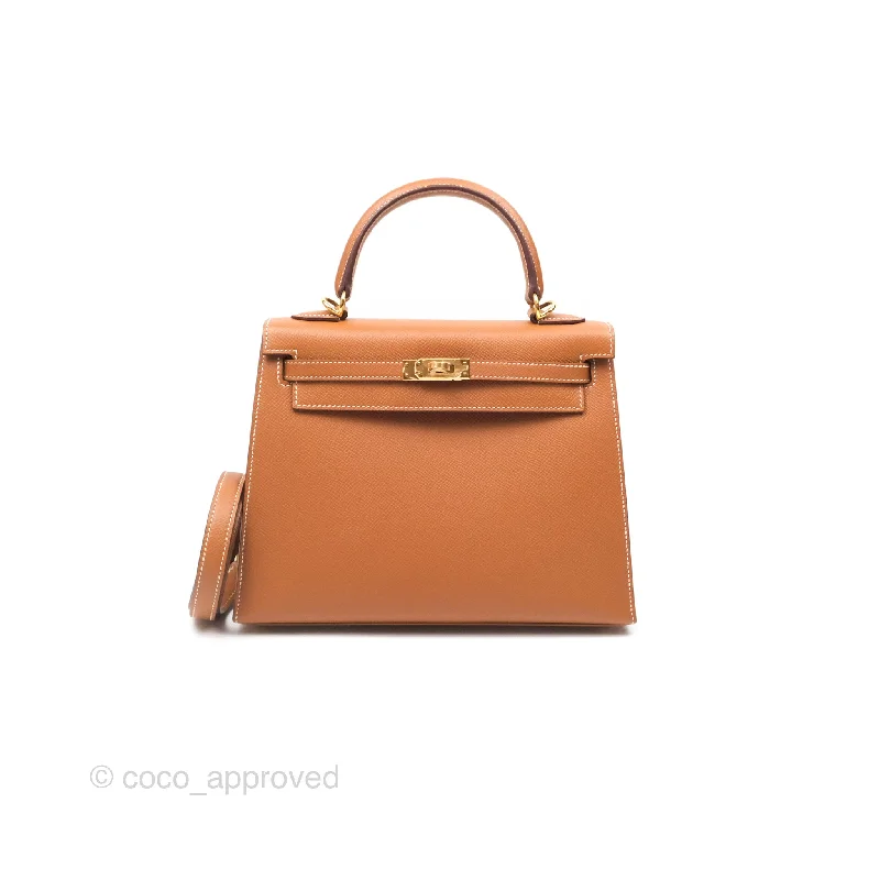 Hermès Kelly 25 Sellier Gold 37 Epsom Gold Hardware