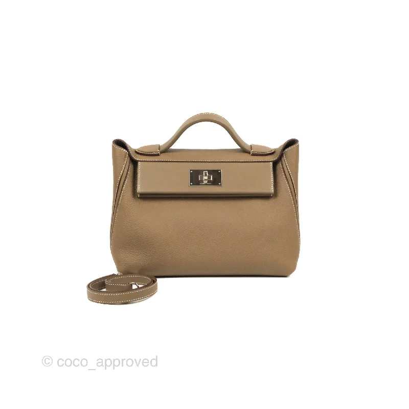 Hermès 24/24 29 Etoupe Togo Palladium Hardware