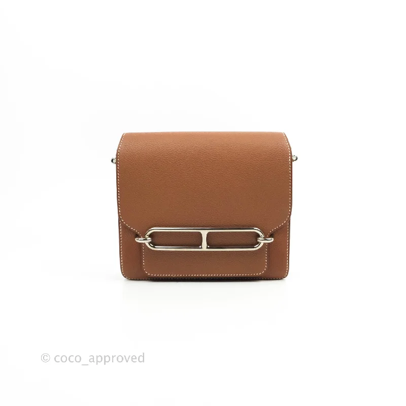 Hermès Roulis Mini 18 Fauve Barenia Palladium Hardware