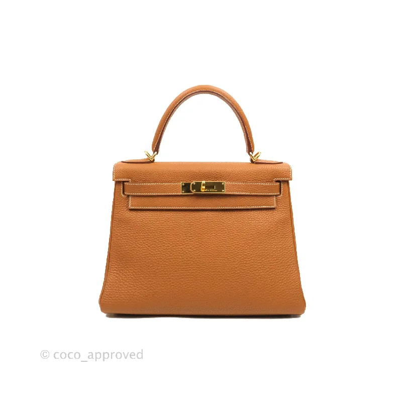 Hermès Kelly 28 Gold Clemence Gold Hardware