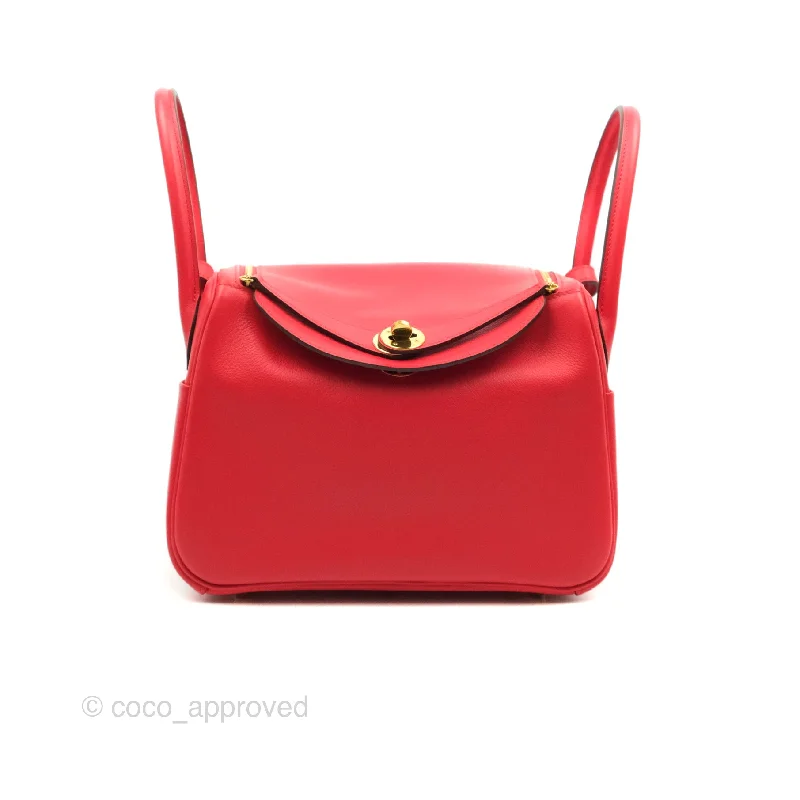 Hermès Lindy 26 Evercolour Rouge de Coeur Gold Hardware