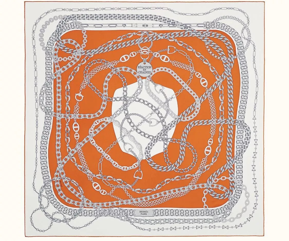 Hermes Reaction En Chaines Scarf 90