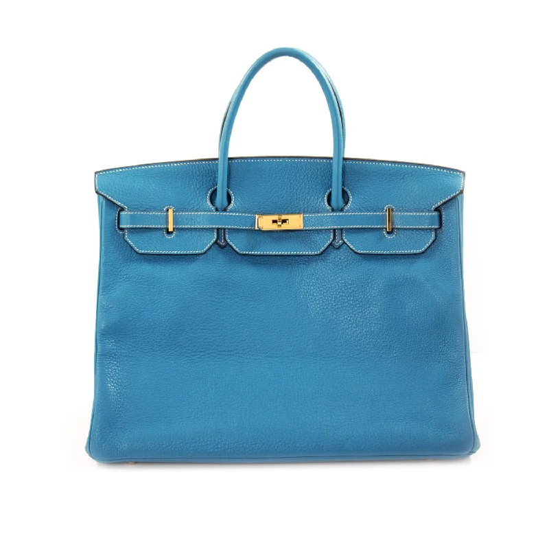 Hermès Birkin 40 Bleu Jean Clemence