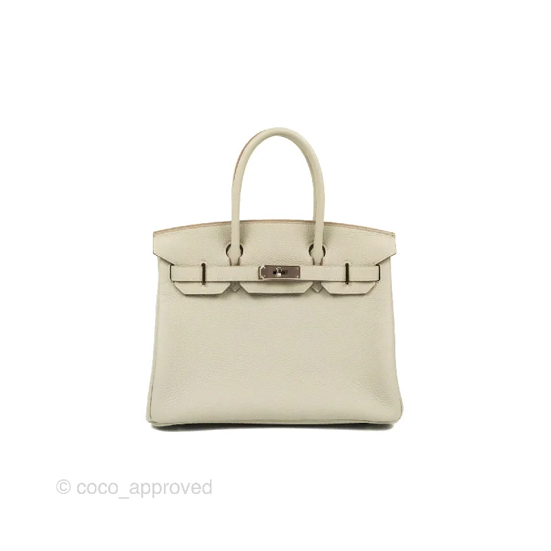 Hermes Birkin 30 Retourne Gris Perle 80 Togo Palladium Hardware