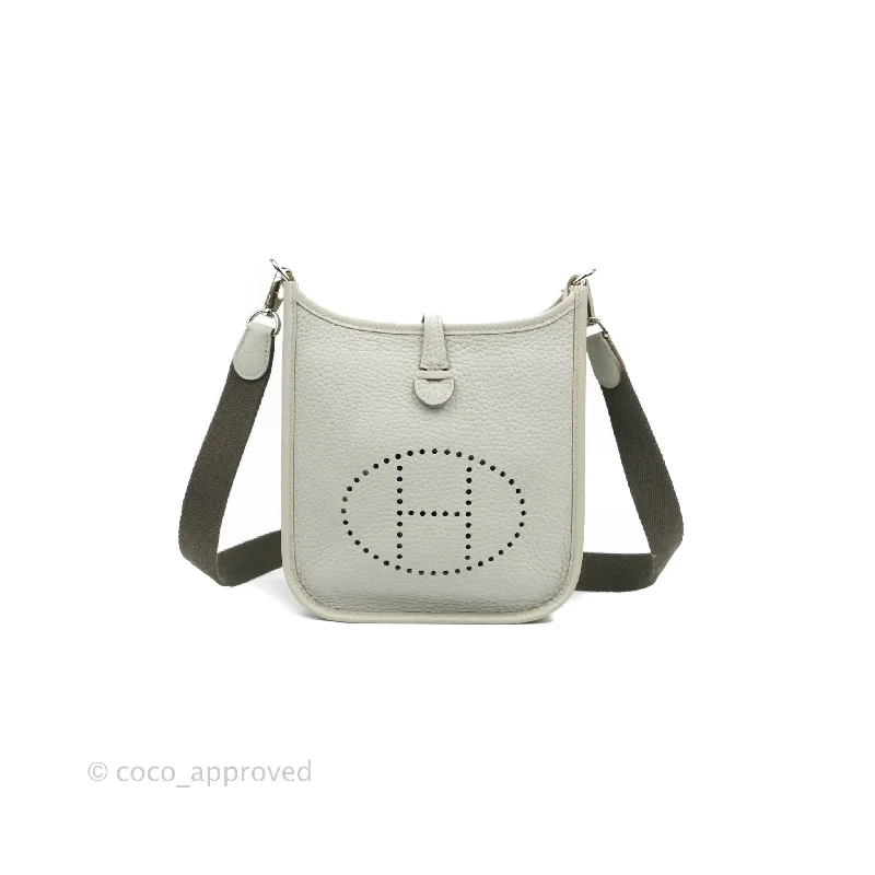 Hermès Mini Evelyne 16 Bleu Pal/ Gris Etain Amazone Palladium Hardware