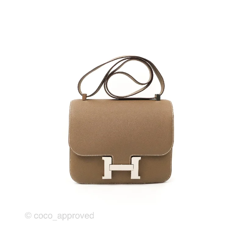 Hermès Constance III 24 Etoupe Epsom Palladium Hardware