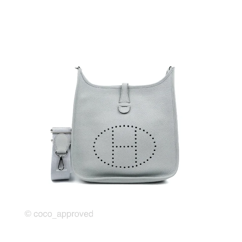 Hermes Evelyne III 29 Bleu Pale Clemence Palladium Hardware