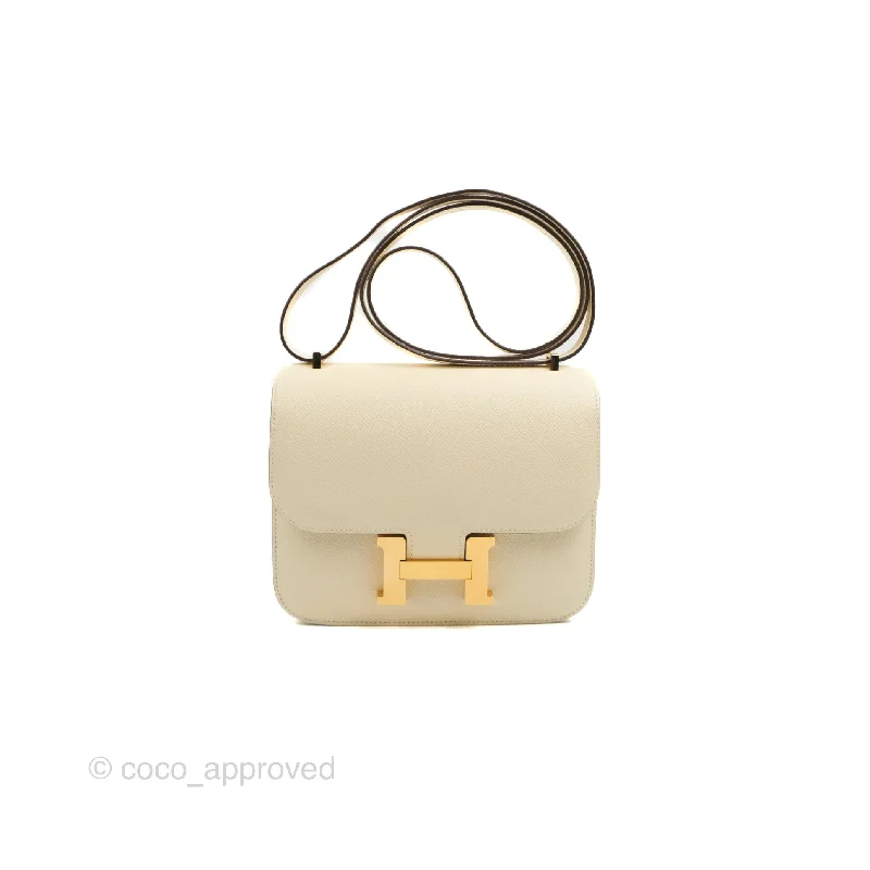 Hermès Constance Mini 18cm Nata Epsom Rose Gold Hardware