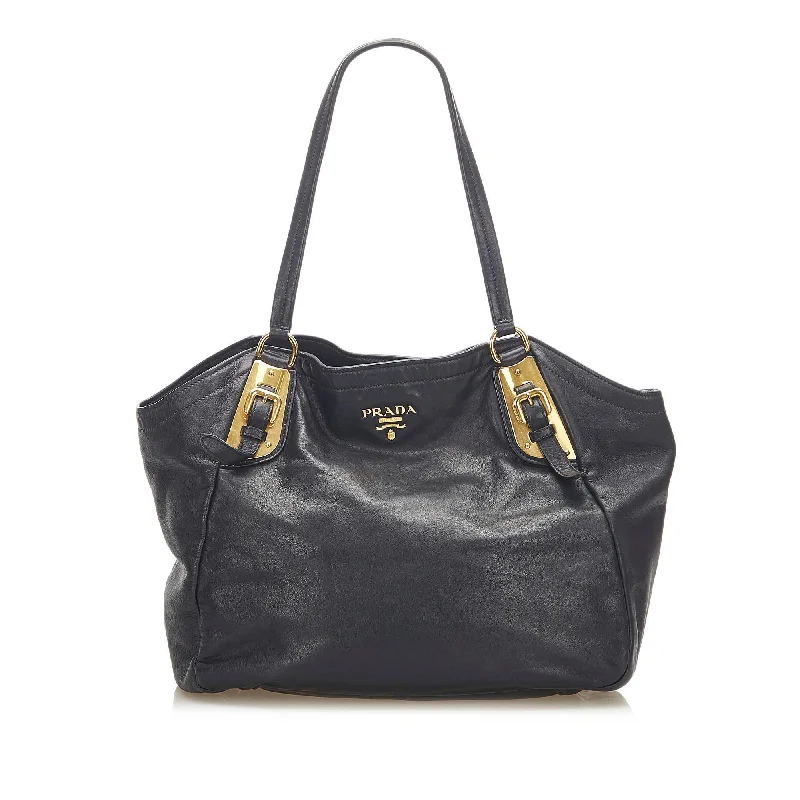 Prada Leather Tote Bag (SHG-17751)