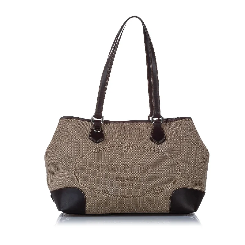 Prada Canapa Canvas Tote Bag (SHG-14758)