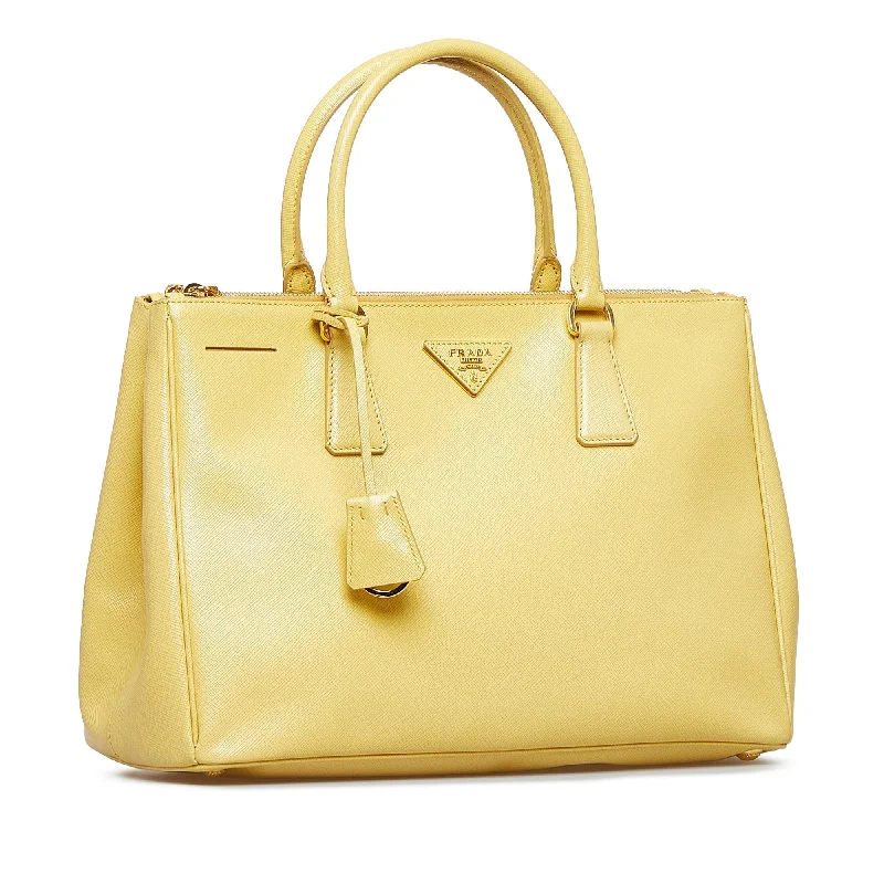 Prada Saffiano Lux Galleria Double Zip Satchel