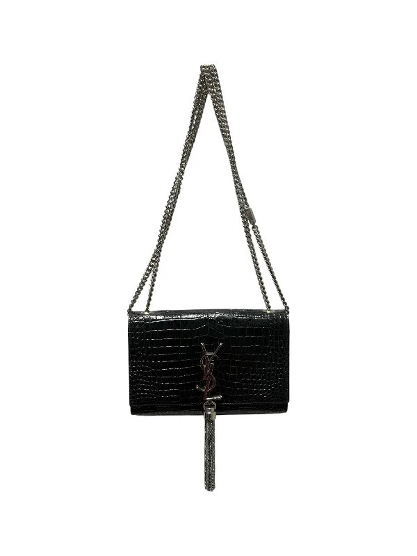 YVES SAINT LAURENT/Cross Body Bag/S/Leather/BLK/