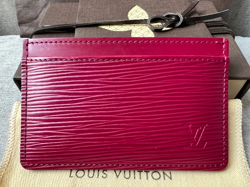 Louis Vuitton Card Holder Fuchsia Epi (RRP £205)