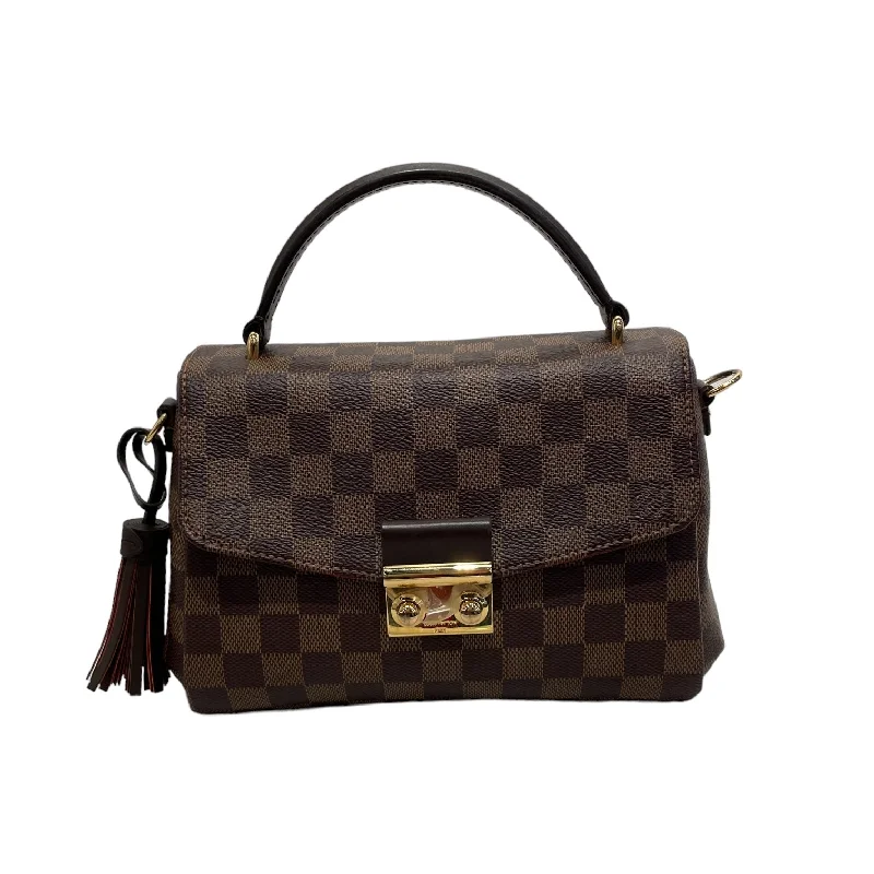 LOUIS VUITTON/Cross Body Bag/Monogram/Leather/BRW/croisette pochette