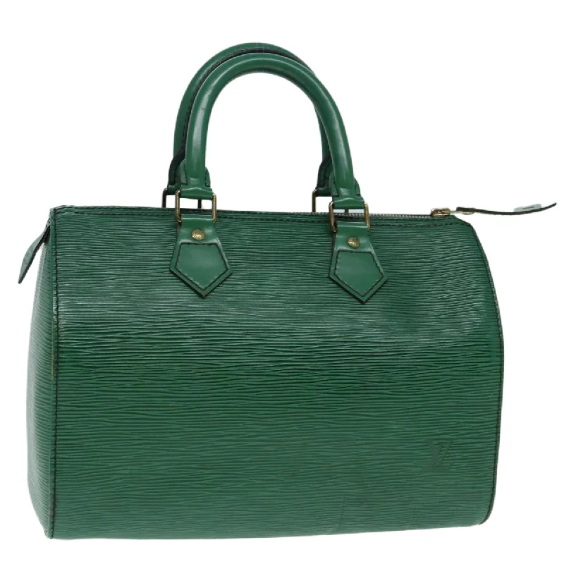 LOUIS VUITTON Epi Speedy 25 Hand Bag Borneo Green M43014 LV Auth 87947