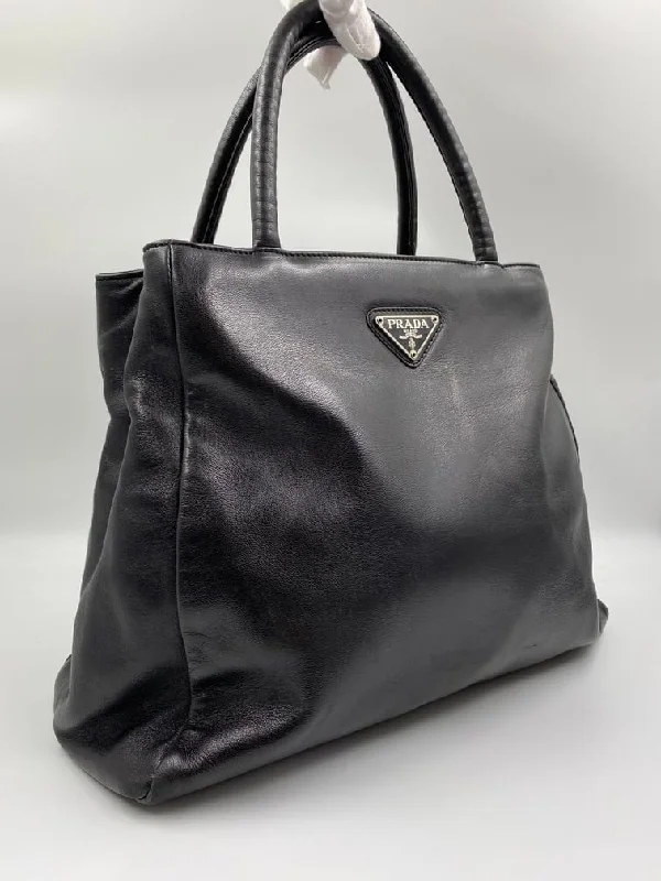 Prada Black Leather Tote