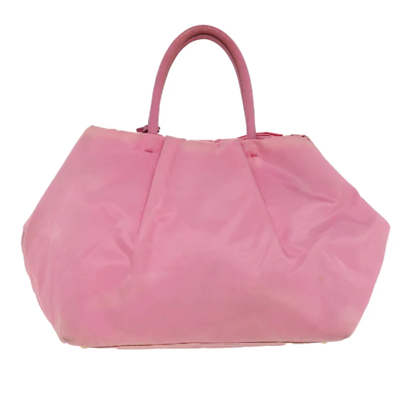 Prada Hand Bag Nylon Pink  bs3964