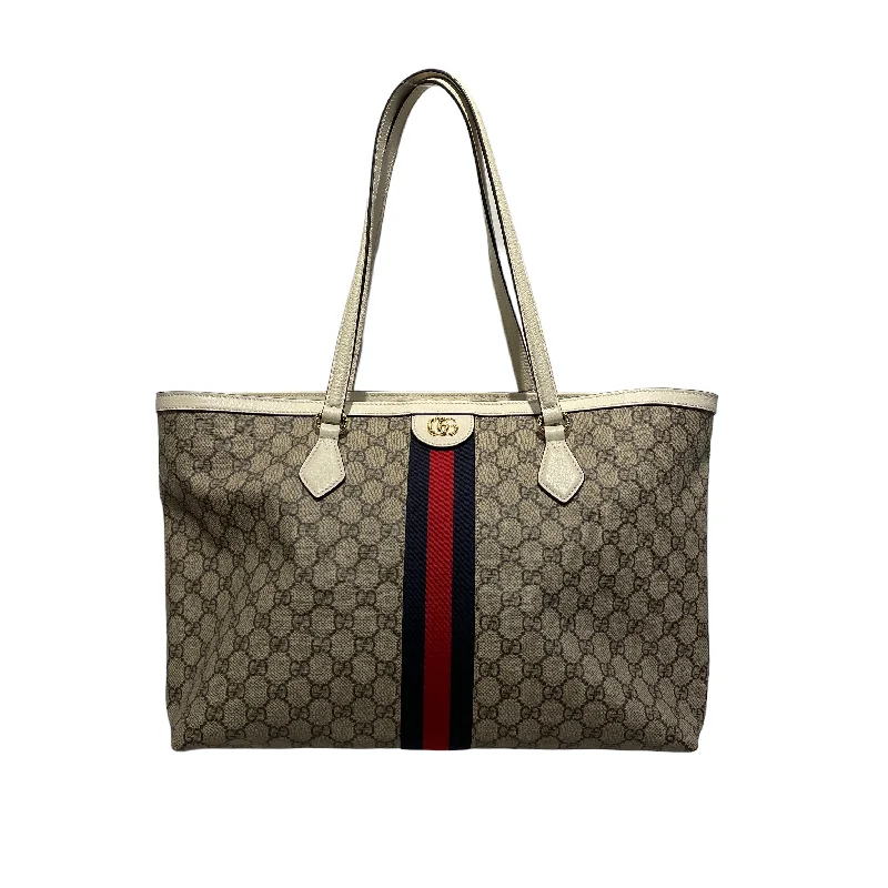 GUCCI/Hand Bag/Monogram/Leather/BEG/Olphidia Gg Tote