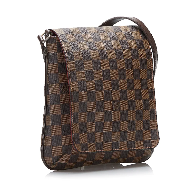 Louis Vuitton Musette Salsa Long Strap Damier Ebene Canvas