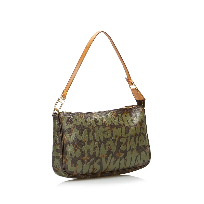 Louis Vuitton x Stephen Sprouse Pochette Accessoires Green Graffiti Monogram Canvas