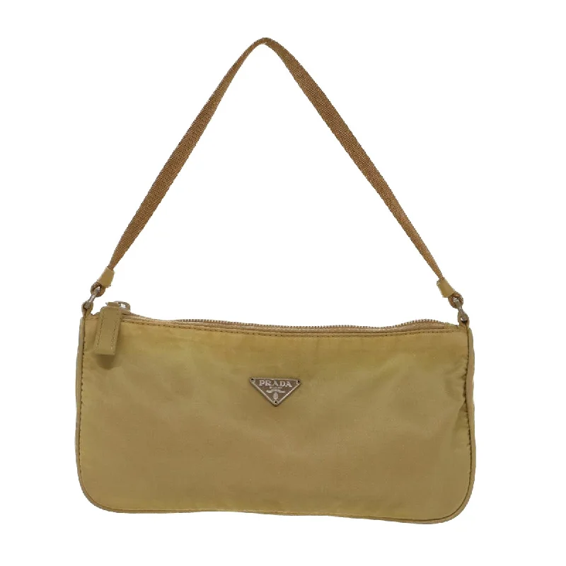 Prada Accessory Pouch Nylon Beige  yk7985